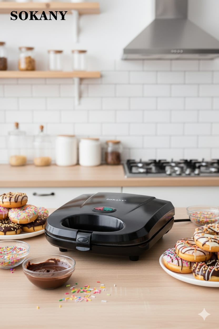 Máquina de Donas Sokany |SK-BBQ-843| 750w|