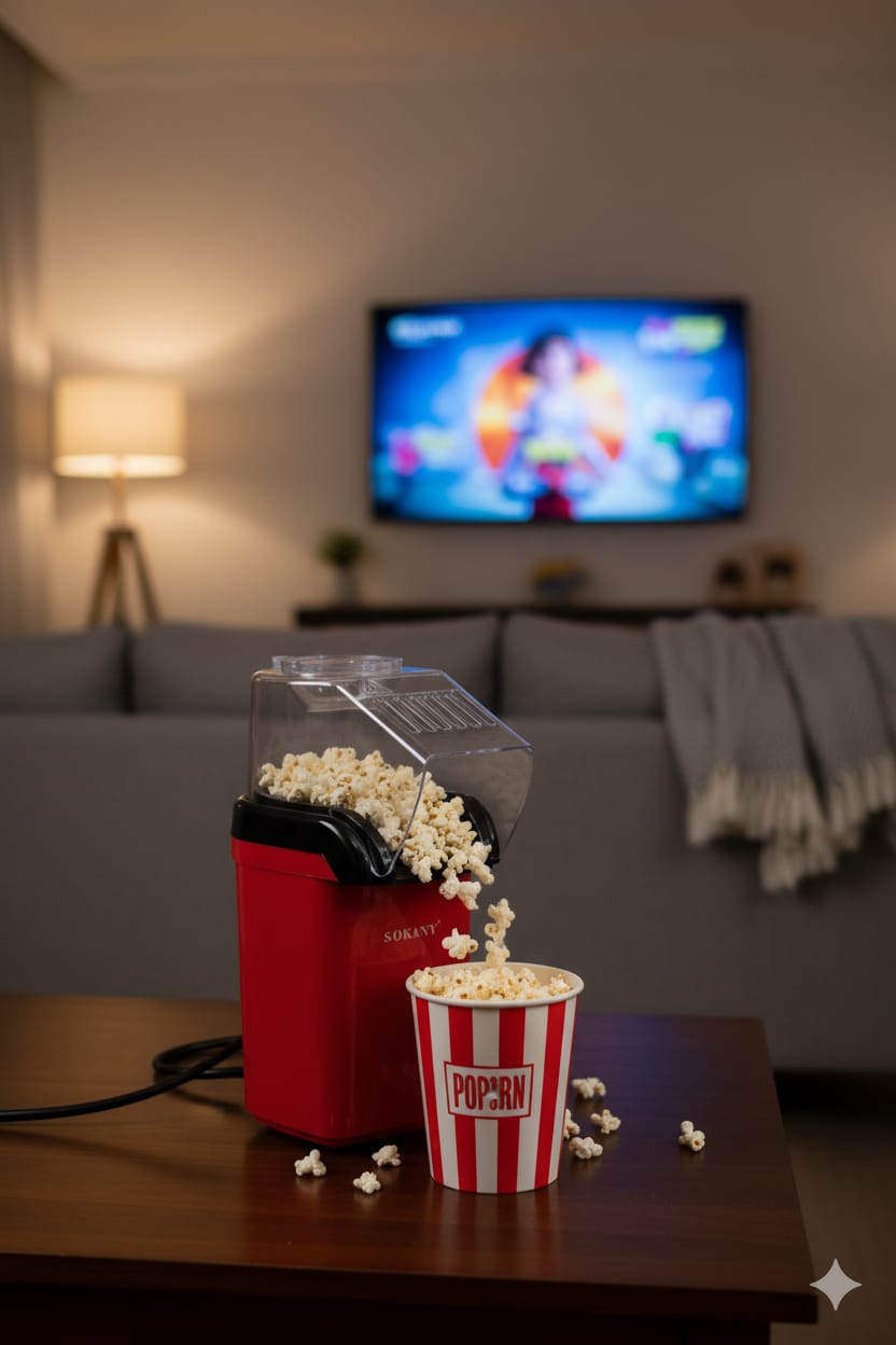 Máquina de Palomitas |SK-299| Rápida| potente| lista en minutos| 1100w|