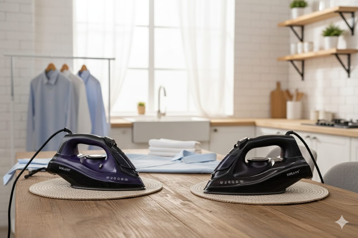 Plancha | SK-YD-2119| 1800W| cerámica| vapor/seco|control de temperatura | tanque de 280 ml|